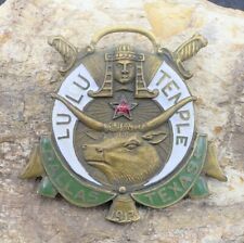 Antique 1913 LuLu Temple Dallas Texas Shriners FOB Badge Fraternal Masonic picture