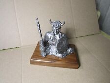 Michael Ricker BILLY 1987 Native American Indian Warrior Pewter Statue Figurine picture