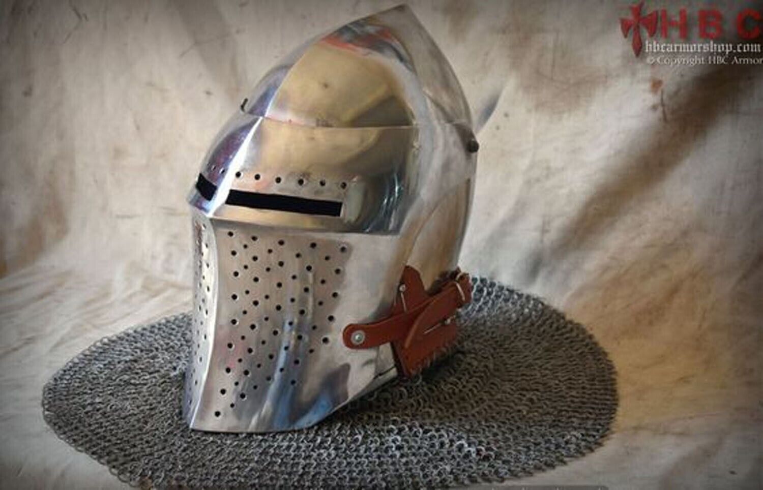 Medieval bacinet Barbuta helmet warrior armor 14 Gauge Steel helmet SCA LARP