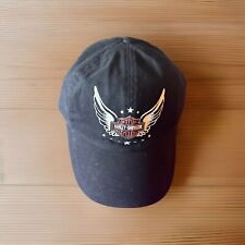 Harley Davidson Wounded Warrior Project Hat Baseball Cap Black One Size. picture