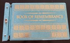 Vtg LDS Book of Remembrance Blue & Gold Temple Genealogy Binder picture